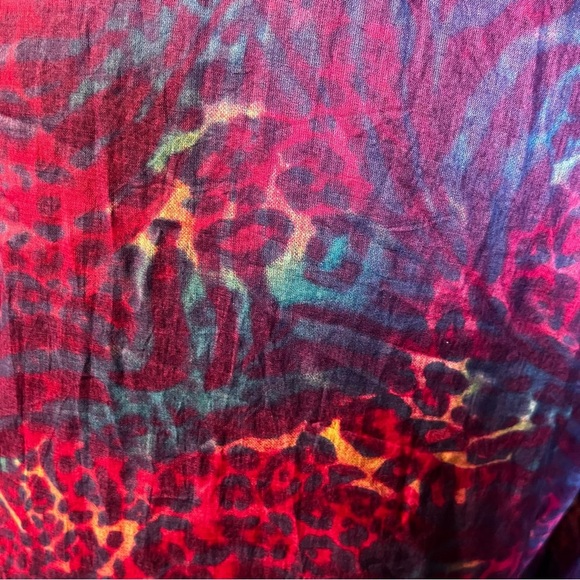 Karakorum Purple Pink Cotton Beaded Tassel Kaftan Caftan One Size XL - Picture 8 of 8